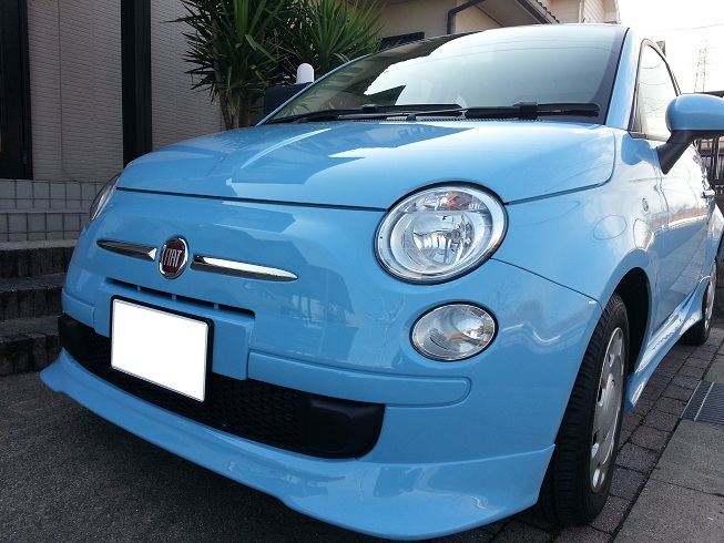 生産終了】TEZZOフロントリップスポイラー for Fiat500 Series《14.01